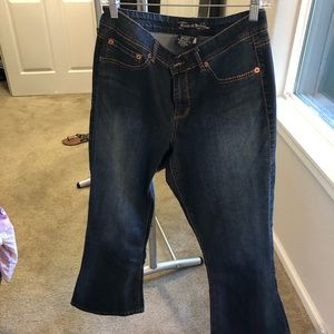 Booty lifting boot cut jeans